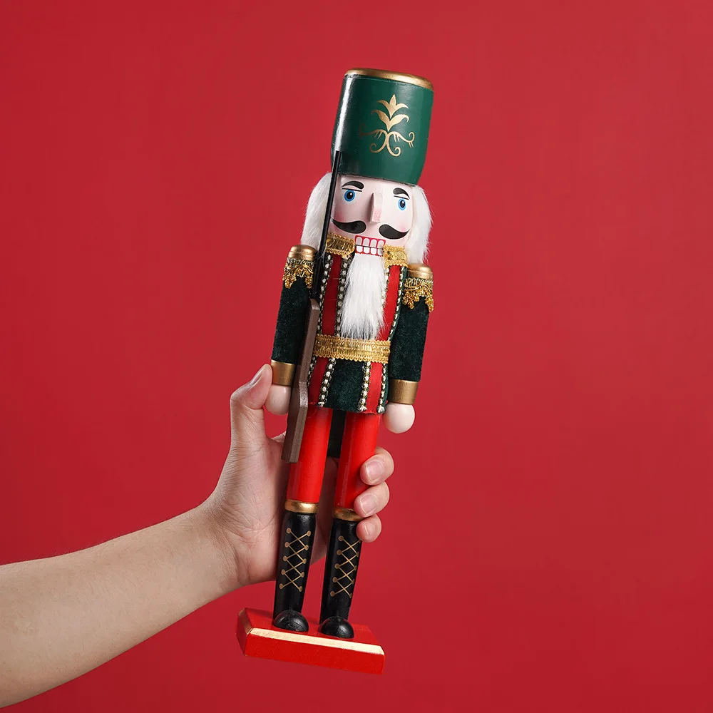 2 قطعة كسارة البندق دمية الجندي زخرفة دمية عيد ميلاد سعيد الديكور الإبداعية هدية الحرف اليدوية الخشبية سطح المكتب لطيف حلية