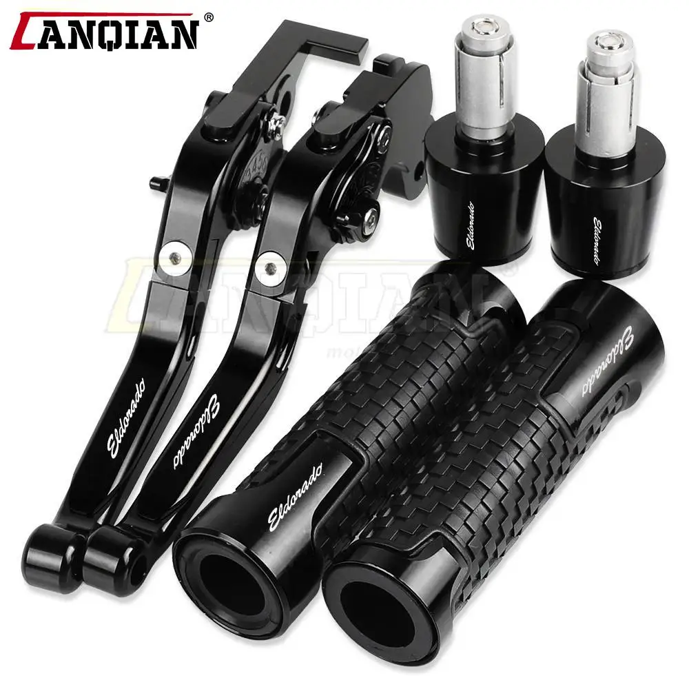 

Motorcycle Accessories Aluminum Adjustable Brake Clutch Levers Handlebar Hand Grips Bar Ends For MOTO GUZZI ELDORADO 2015 2016