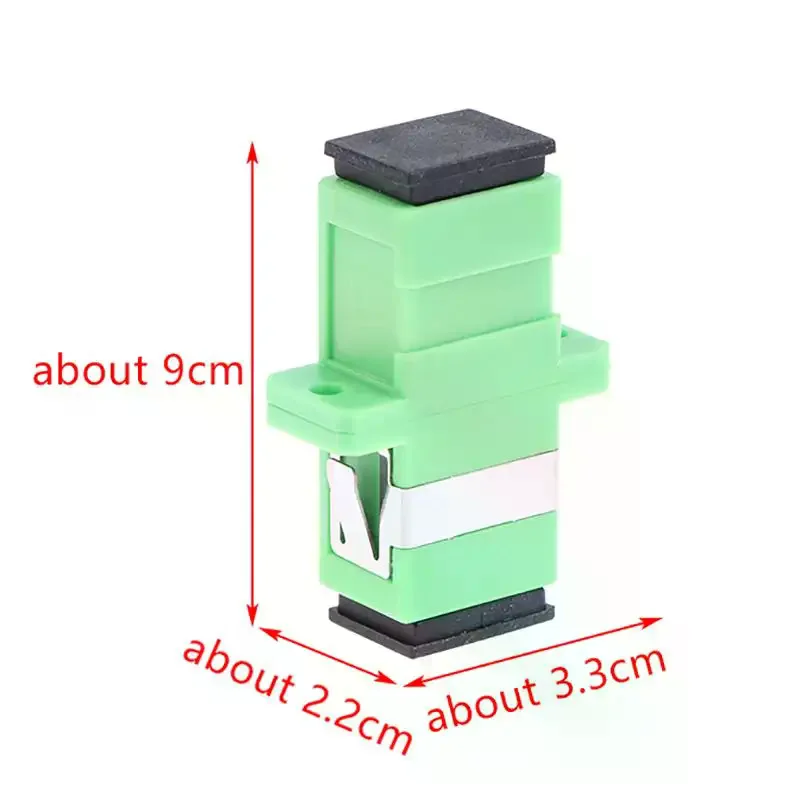 10/20/30PCS Fiber Optic Simplex Coupler SCAPC Connector SM Optical Fiber Adapter Single Mode Flange Fiber Tools