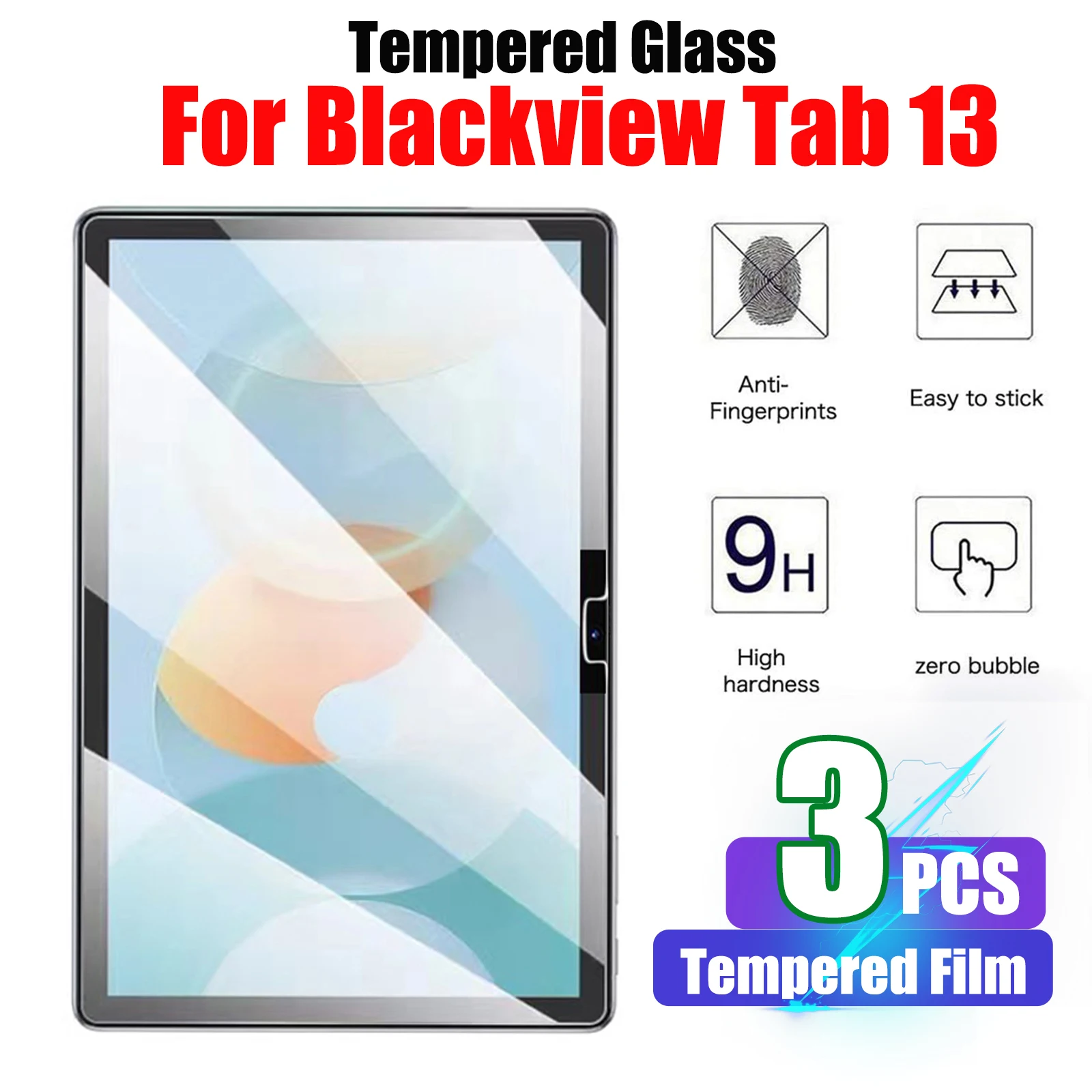 Screen Protector for Blackview Tab 13 Tablet Protective Film Tempered Glass for Blackview Tab 13 10.1 inch 2022