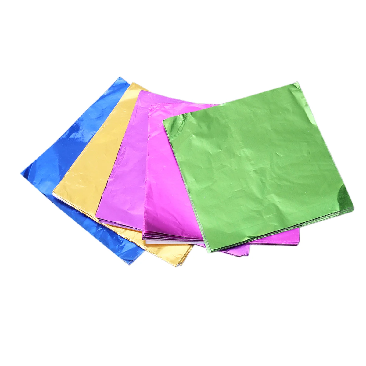 

5 Packs Food-Grade Aluminium Foil Paper Smooth Surface Wrapping Paper for Packaging Chocolate Candy Bath Gift Package (8x8