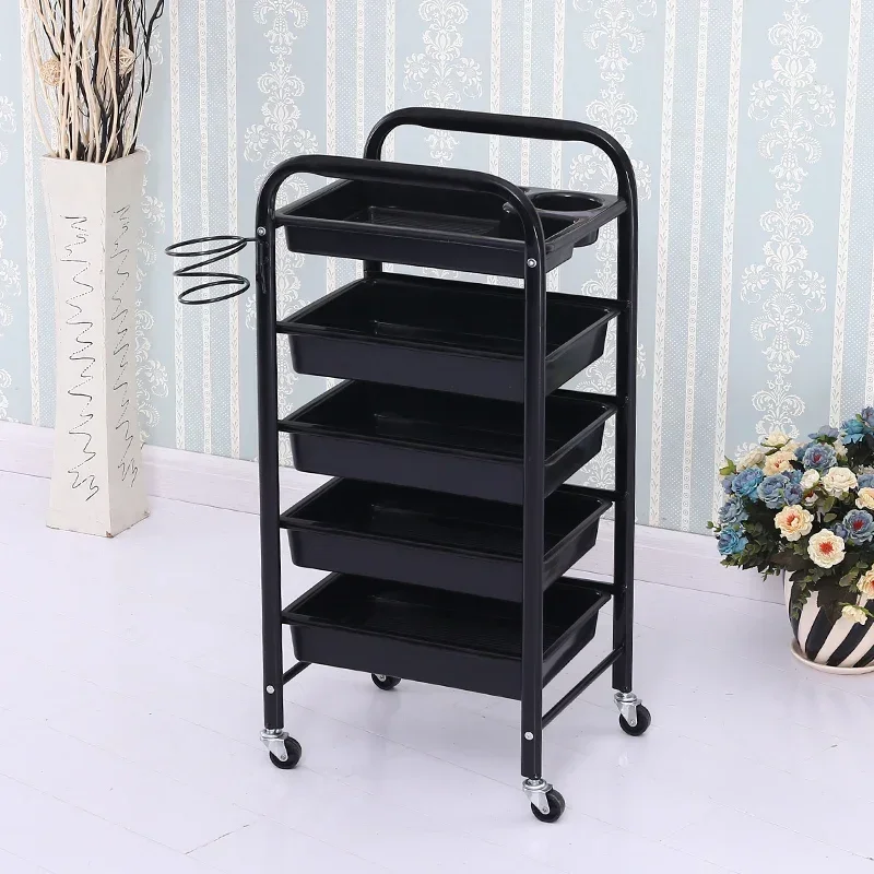 Multi-purpose Bar Organizer Trolley Cart Tool Wheels Salon Trolley Organizers Beauty Salon Tray Commercial Furniture 미용실 카트