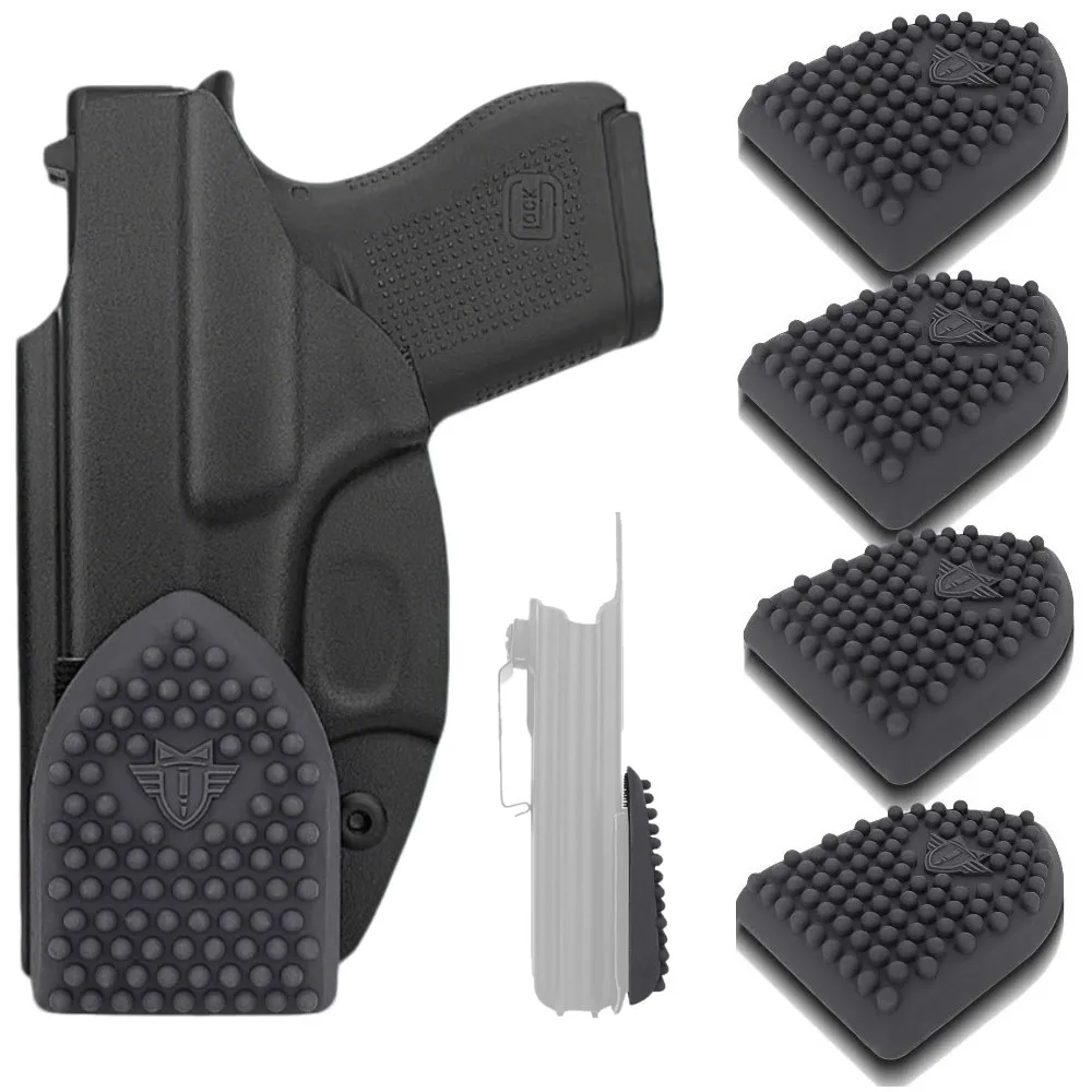 Silicone iwb coldre cunha universal arma coldre almofada apêndice transportar arma almofada backer almofada macia escondida transportar para caça