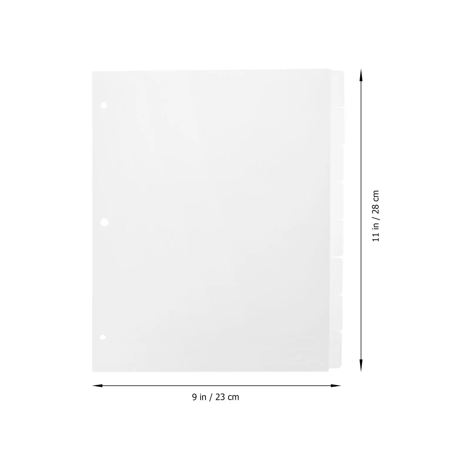 Separate Dividers Loose Leaf Refill Binder Tabs Mini Separators Clear Stamp Notebook PP Material Tear Resistant Easy Clean