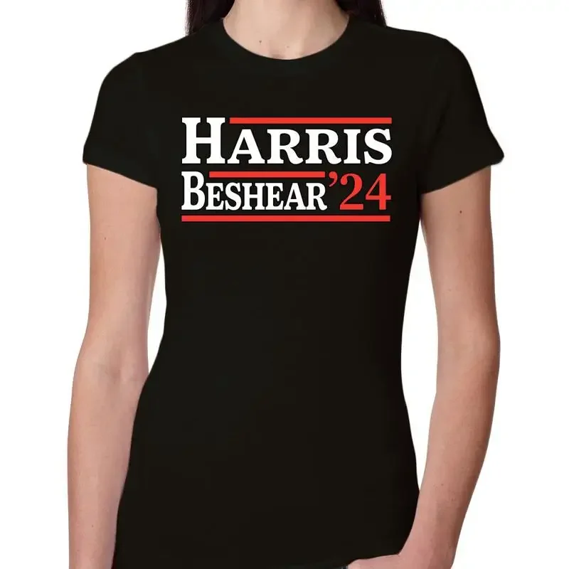 Kamala Harris Andy Beshear 2024 Democrat VP Vice President USA Womens Junior T Shirt