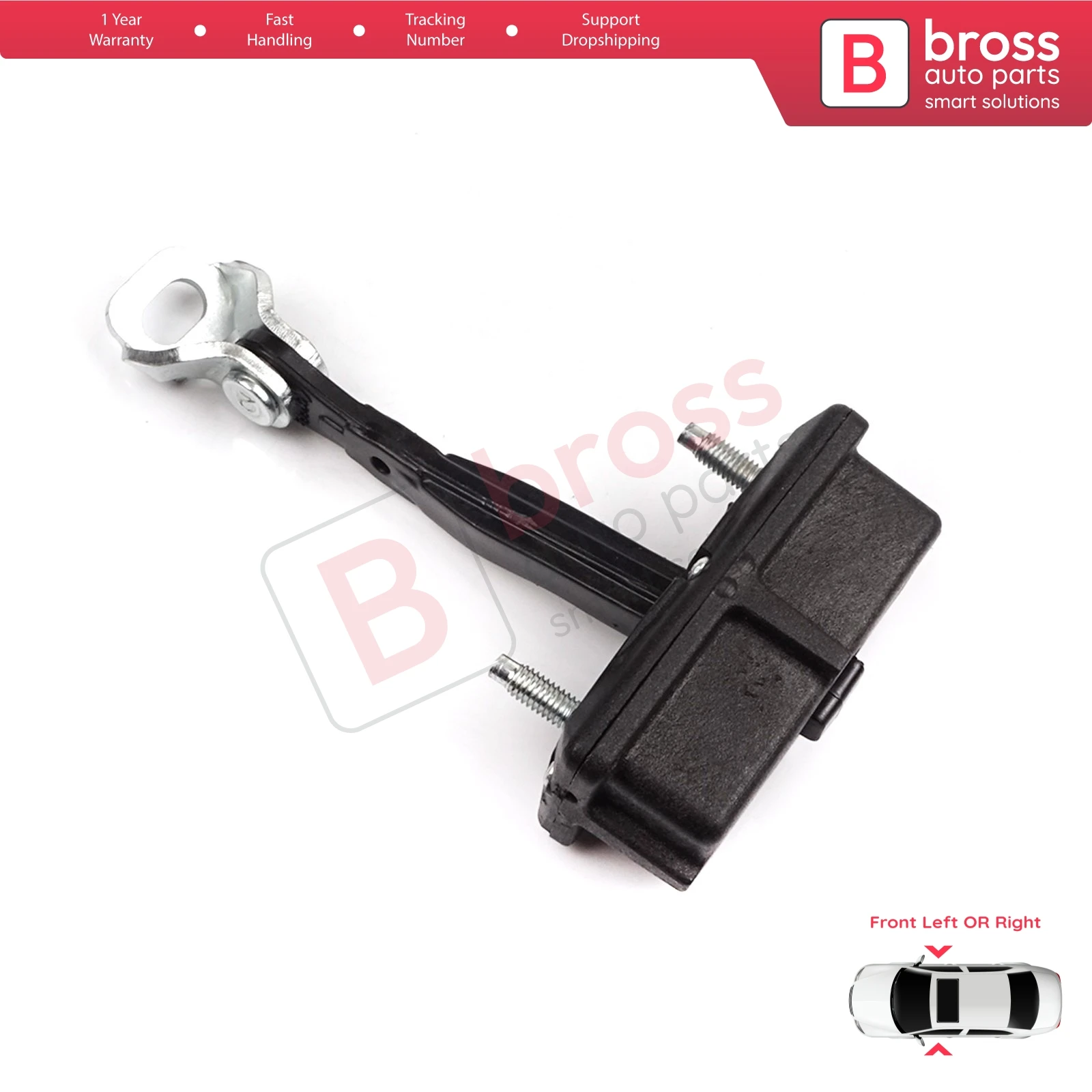 

BDP1296 Front Left or Right Door Catch Hinge Brake Stop Check Strap Limiter for Fiat Panda MK4 312 319 519 2011-On 52022102