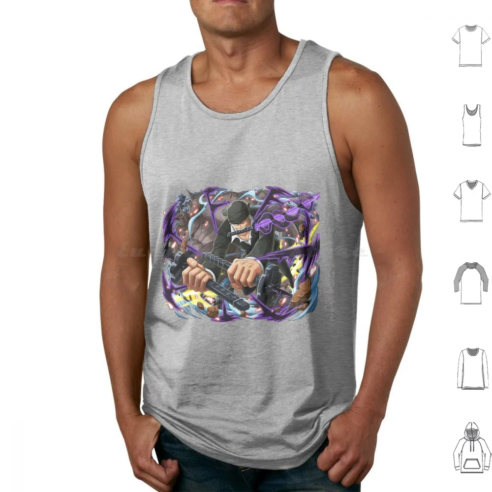 Roronoa Zoro Tank Tops Vest Sleeveless Mugiwara Monkey D Luffy Hat Luffy Manga Zoro Roronoa Zoro