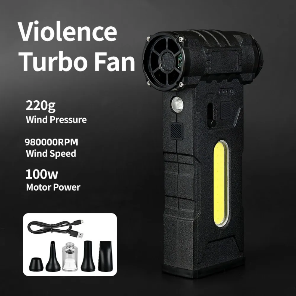 

Turbo Fan Rechargeable Blower 980000RPM Brushless Powerful Air Blower Turbo Jet Fan Portable Dust Blower Car Electric Air Dryer