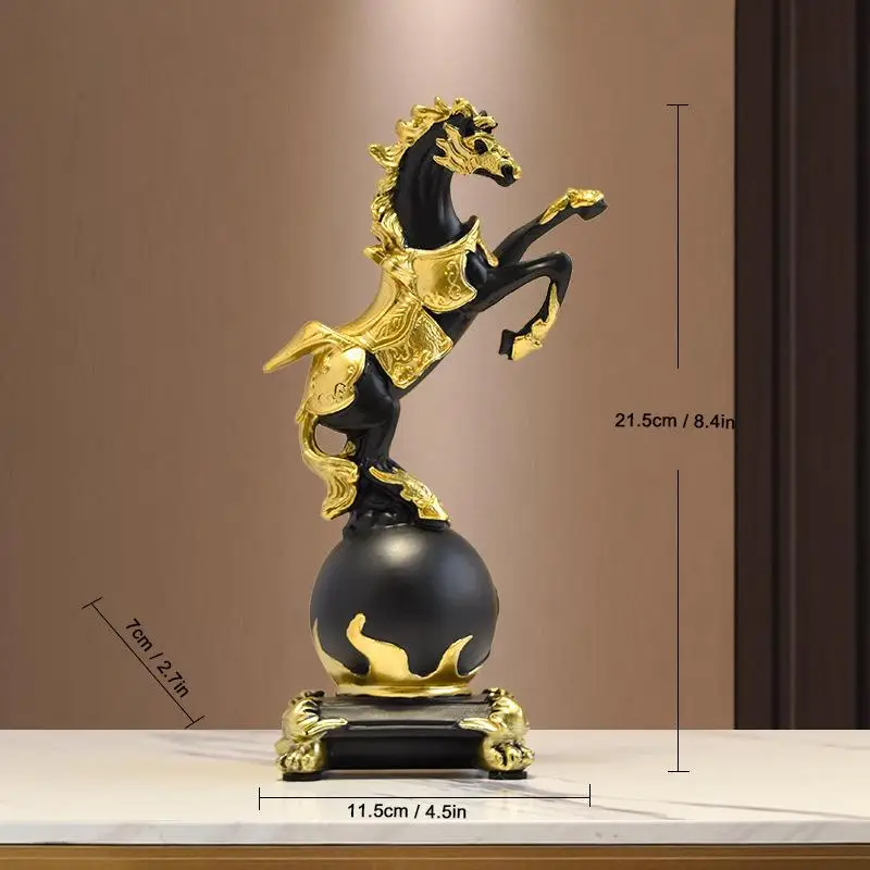 Modern Horse Statue Nordic Art Sculpture Creative Minimalist Home Decor for Living Room TV Cabinet