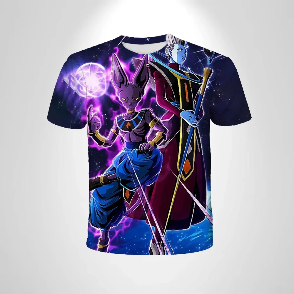 2026 Sommer Dragon Ball T-Shirt Kinder Oberteile Anime Figuren Son Goku Super Saiyan T-Shirt Jungen T-Shirts Kinder Kurzarm – Detail 3