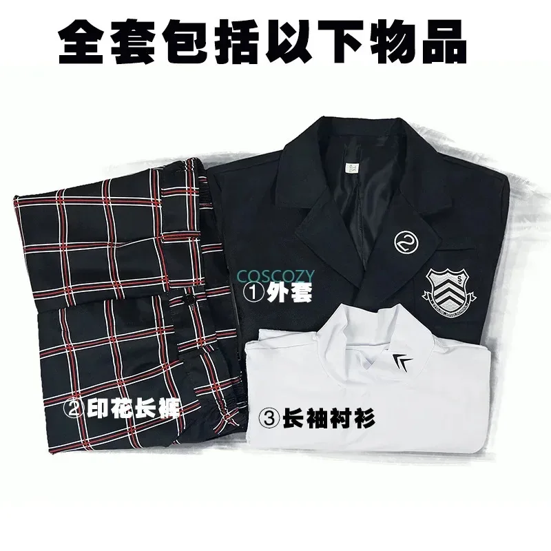 2025年新作ゲーム ペルソナ5 真城大樹 霧雨響子 コスプレ衣装 メンズ スクールユニフォーム ユニセックス ハロウィン スーツ コート パーティー ブラック ユニフォーム
