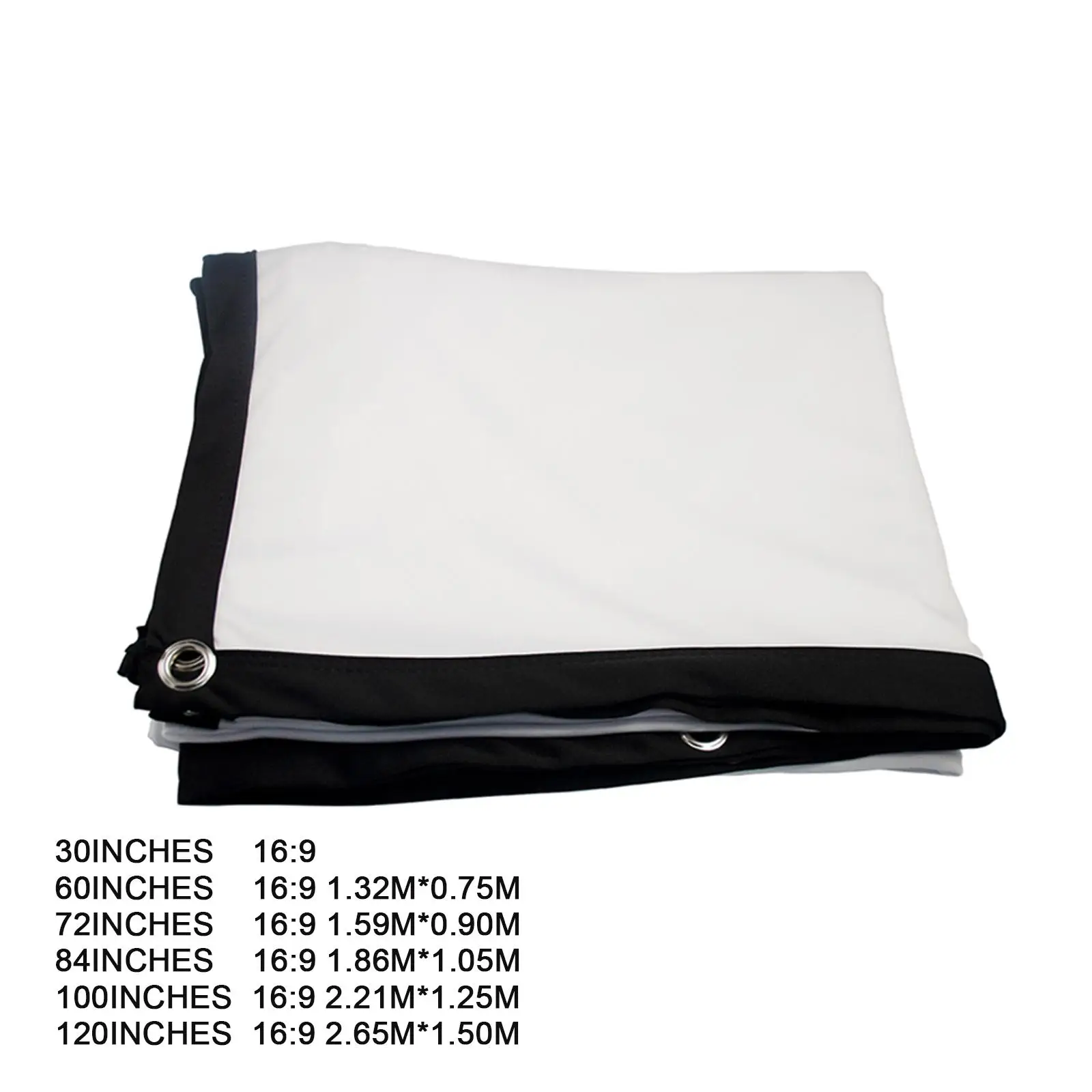 

Projector Screen Movie Display Screen Anti-Crease for Office Backyard Classroom Outdoor Travel