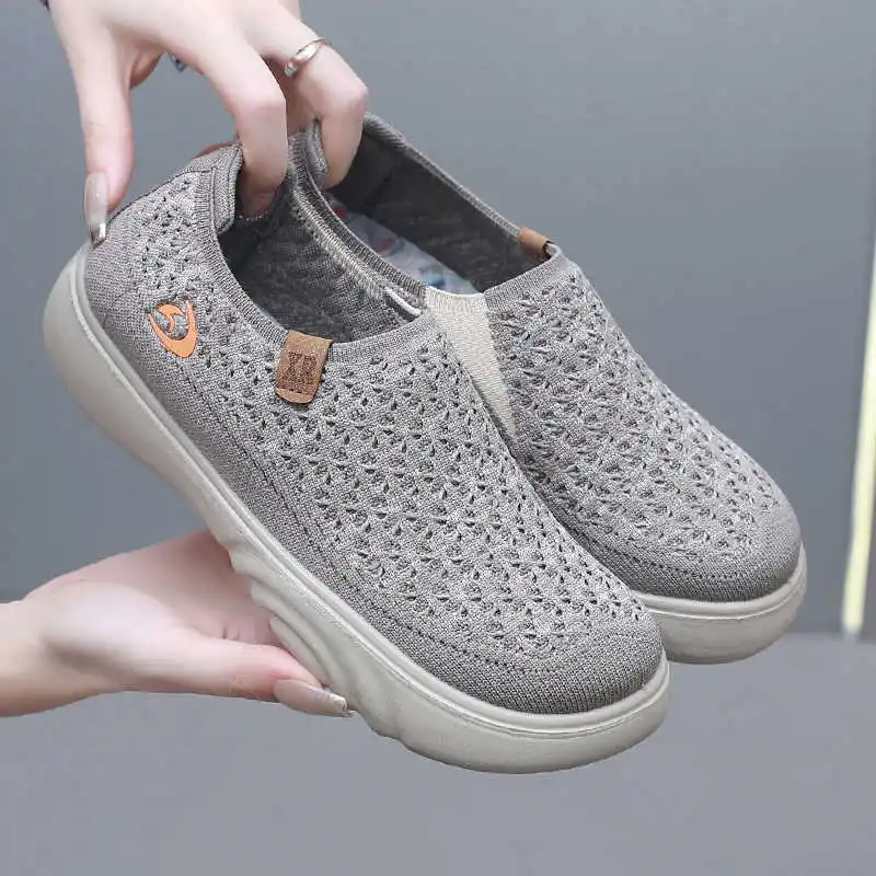 Large Dimensions Thick Heel Large Dimensions Casual Shoes For Women Sneakers Big Size Women's Shoes Sport Supplies