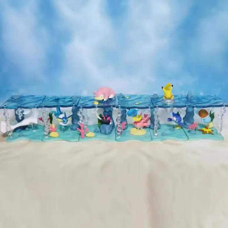 modele-pokemon-monde-sous-marin-scene-miniature-ornements-faits-a-la-main-jouets-pour-enfants-cadeau-d'anniversaire-anime-vaporeon-slowpoke-poupee