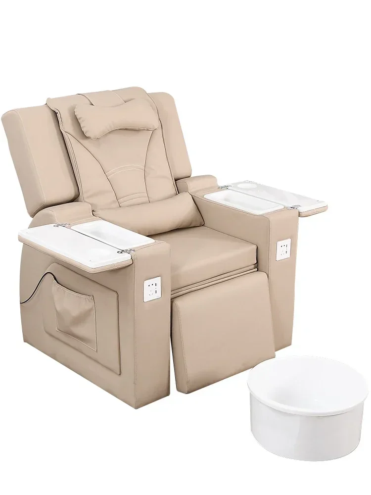 2025 Long - Lasting Nail Sofa, Foot Chair, Eyebrow Embroidery, Eyelashes, Foot Bath, Foot Bath, Electric Massage Recliner
