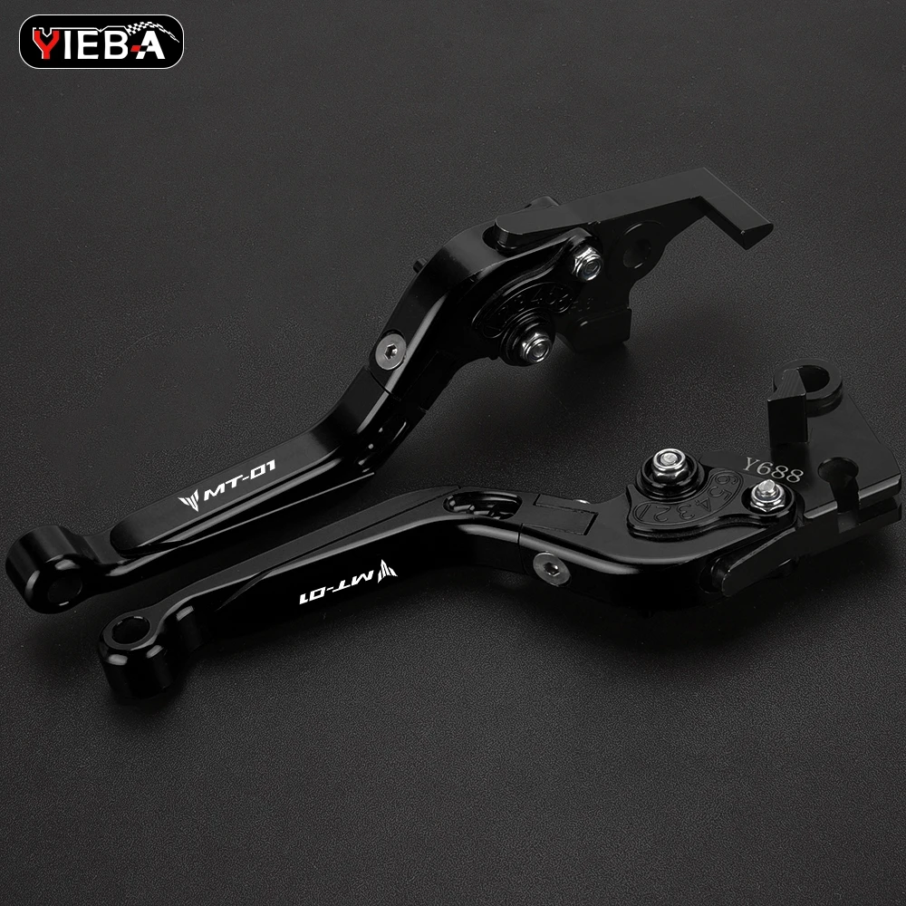 

For YAMAHA MT01 MT 01 2004 2005 2006 2007 2008 2009 MT-01 Motorcycle Adjustable Brake Clutch Lever Handle Grips Handlebar YIEBA