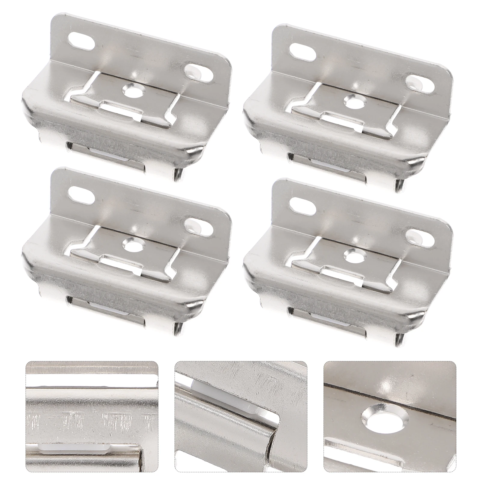 

4 Pcs Self Closing Hinge Cabinet Hinges Bronze Cabinets Kitchen Iron Soft Close for Black