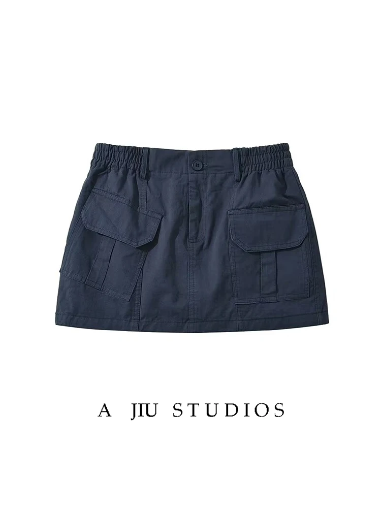 

American Retro Design Asymmetric ket Workwear Sle Low Waist Skirt Sexy ort Skirt Summer Collection Street Sle