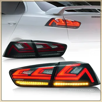 Pair Of Car Tail Light Assembly For Mitsubishi Lancer 2008-2...