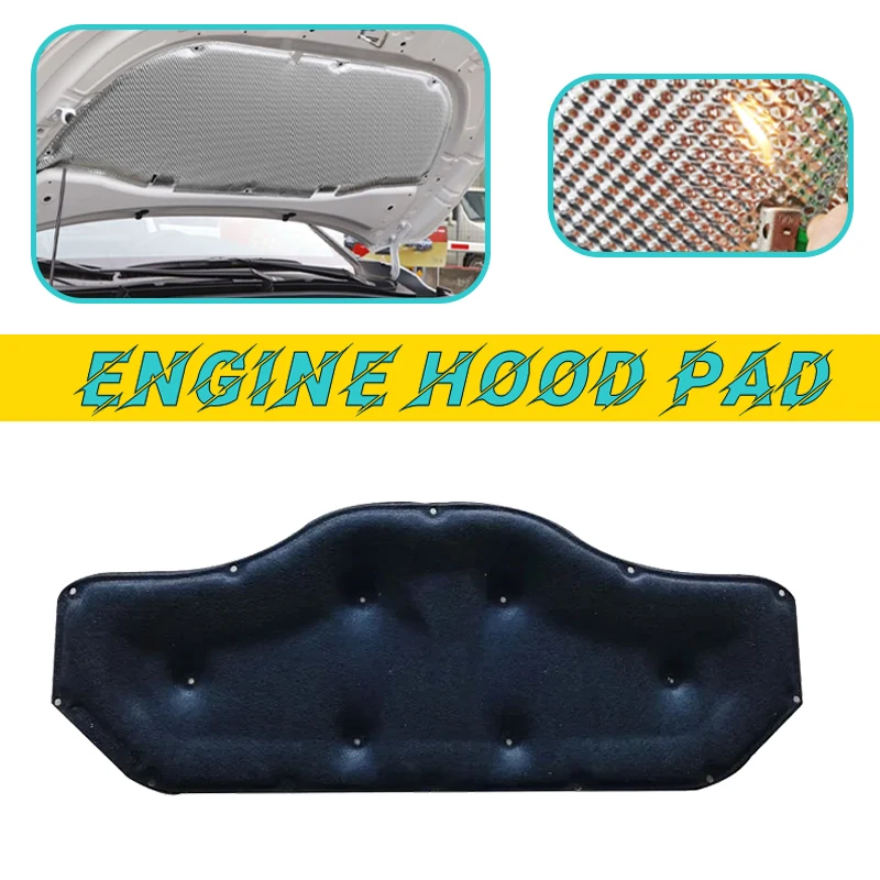 

Car Engine Hood Pad For BMW X1 F48 sDrive18i xDrive20i 2016-2022 2017 Heat Insulation Cotton Fireproof Covers Sound Accessories