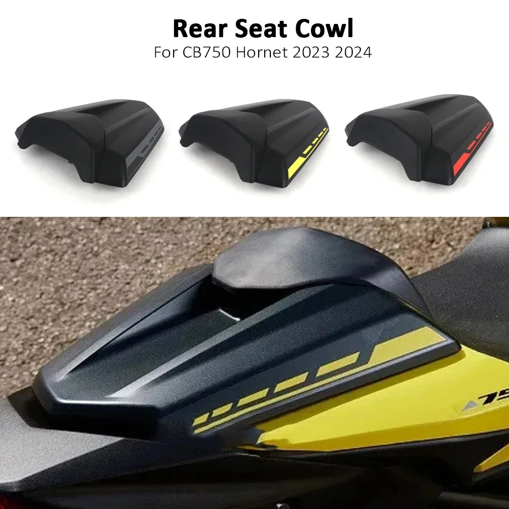 Motocicleta traseira do passageiro cowl para Honda, Back Seat Cover Fairing, Acessórios de fibra de carbono, Honda CB 750 Hornet, CB750, HORNET, 2023, 2024