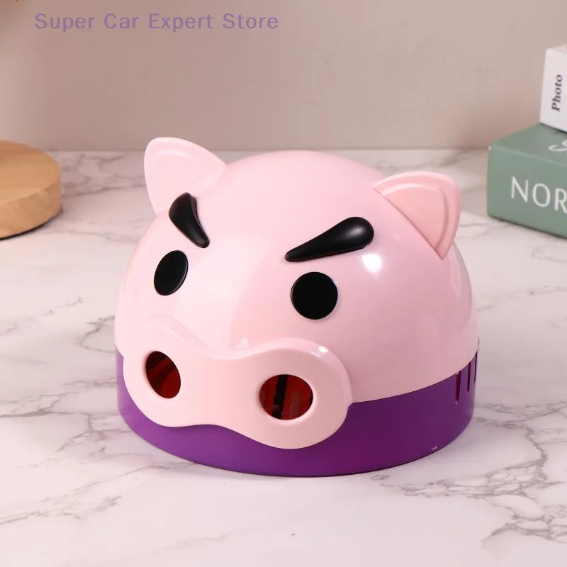 Creative Cartoon Pig Shape Mosquito Coil Box Cute Indoor Household Mosquito Coil Tray Household Sandalwood Incense Burner Box - Image 5