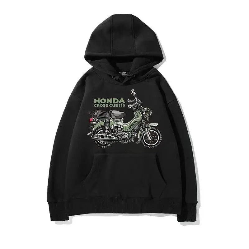 

HONDA Honda Little Beast модифицированная мотоциклетная толстовка с капюшоном, толстовка в стиле ретро с принтом Car Club в американском стиле