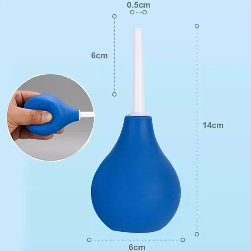 5 Pieces 89 ML Ball Enema Irrigator Medical, Home Bowel Cleanser Portable Intestinal Flushing Device for Private Intimate Use
