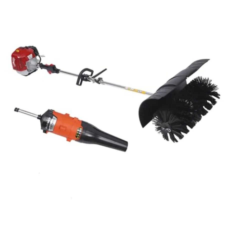 

Ручная бензиновая газонокосилка-подметальщик 52CC 2.3 л.с. 1.7 кВт с насадкой-воздуходувкой для уборки грязи, травы, листьев и мусора с газонов