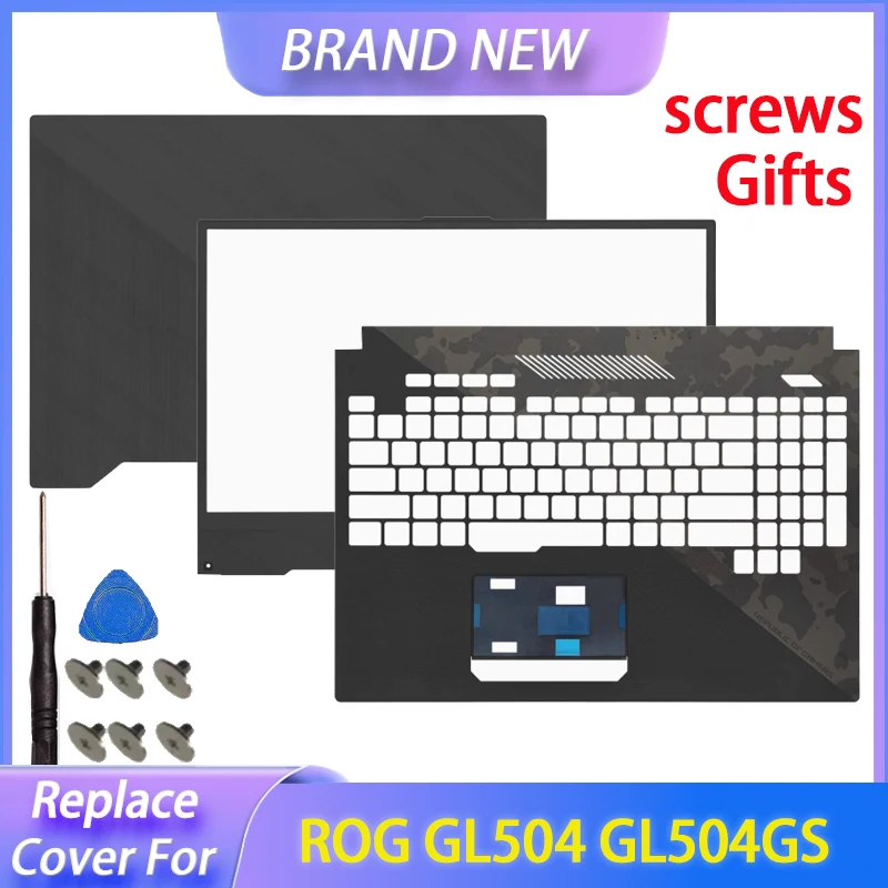 Запасная крышка для ноутбука ROG Strix 2 GL504 GL504GS GM S5CS S5CM, задняя крышка ЖК-дисплея, передняя панель, упор для рук, верхняя нижняя нижняя часть корпуса 15,6 Запасная крышка для ноутбука ROG Strix 2 GL504 GL504GS GM S5CS S5CM, задняя крышка ЖК-дисплея, передняя панель, упор для рук, верхняя нижняя нижняя часть корпуса 15,6