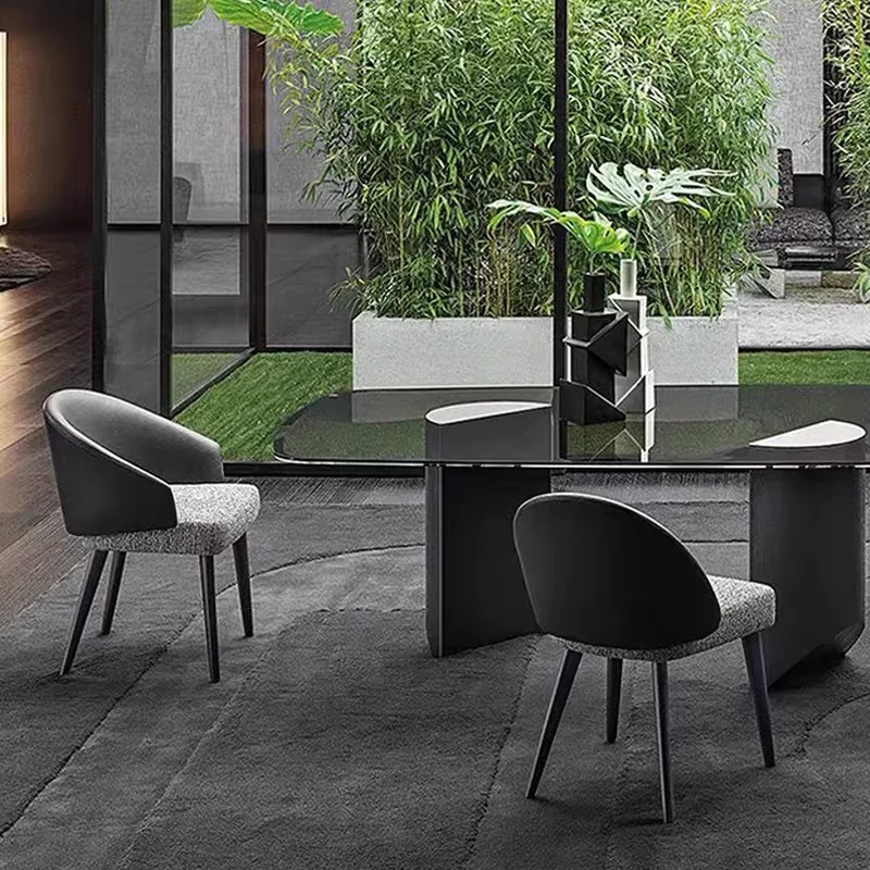 Современный минималистичный обеденный стул в итальянском стиле из массива дерева, повседневный удобный и прочный стул со спинкой, мебель для столовой