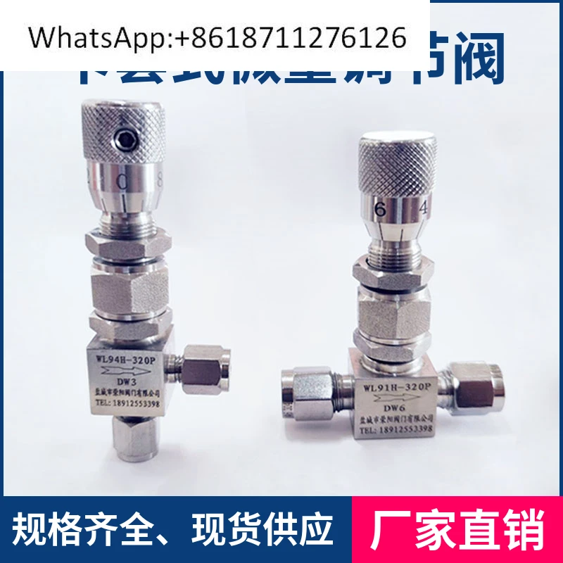 

Микрорегулирующий клапан из нержавеющей стали 316, угловой игольчатый клапан, клапан обрезки потока 1/4 1/8 3 6 мм