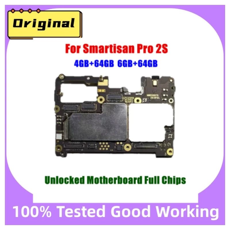 Unlocked Main Mobile Board Mainboard Motherboard With Chips Circuits Flex Cable For Smartisan Pro2S Pro 2S