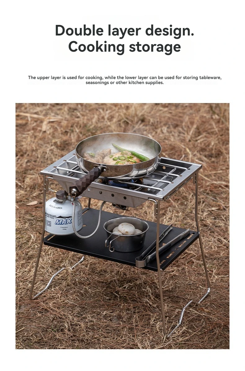 campingmoon-g-38-unit-multi-functional-bridge-camping-barbecue-table-stainless-steel-camping-foldable-expansion-stand