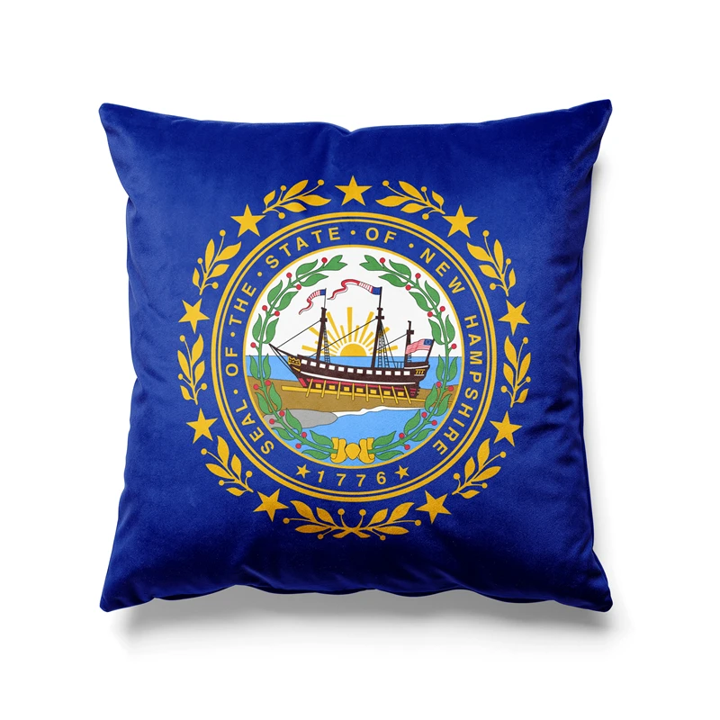 Aertemisi 18'' x 18'' New Hampshire Square Throw Pillow Cushion Covers Cases Pillowcases for Sofa 45cm x 45cm