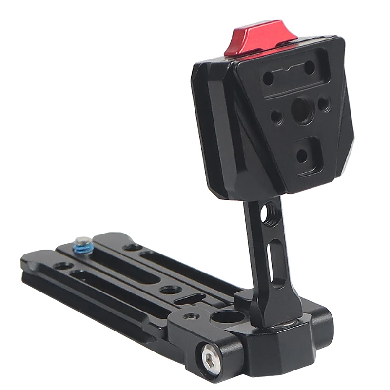 Faltbare V-Lock-Halterung, 360-Grad-verstellbare Mehrzweck-Schnellwechselplatte für ARCA-Stative, Stabilisator, Kamera, V-Mount-Netzteil – Detail 35