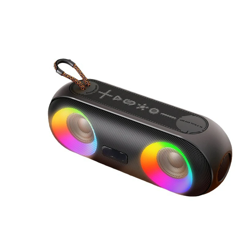 Wireless Bluetooth Speaker 20W Outdoor Portable Waterproof Stereo System EXTRA BASS Colorful Light High Volume