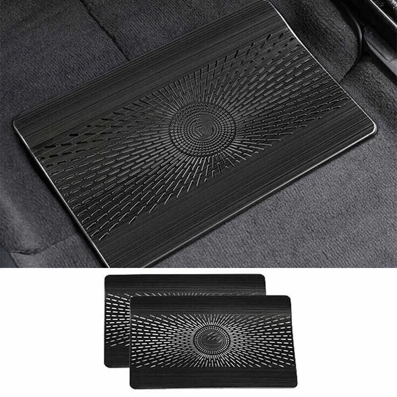 /2pcs /Under /Seat Air Outlet Protection Cover For Mercedes GLE W167 GLS X167 V167 2020-2025 Stainless Steel Black Titanium Silv