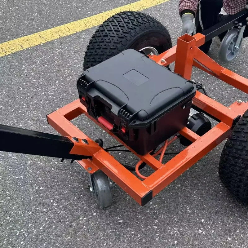 Customized New 48V Easy Pull Trailer Tow Camper Vehicle Caravans Boat Platform Structure 2000kg Metal Electric Utility Dolly