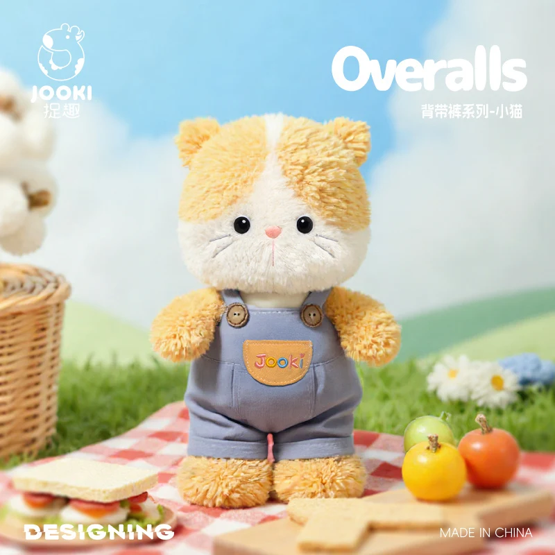 Cartoon 44 cm Dierenserie van Overalls Olifant Beer Kat Nijlpaard Koala Aap Zacht Knuffels Kussen Cadeau voor meisjes Jongens