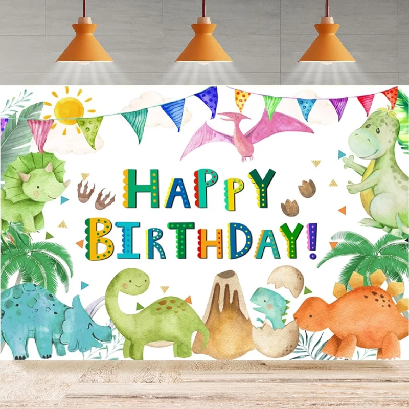 

Фон для фотосъемки, акварель, сафари, джунгли, мир динозавров, фон для дня рождения, вечеринки, интерьера, портретный баннер для съемки