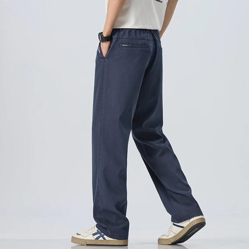 Pantaloni jeans da uomo Primavera Estate Vestibilità ampia Gamba dritta Pantaloni casual versatili in denim Casual Streetwear Pantaloni comodi Uomo