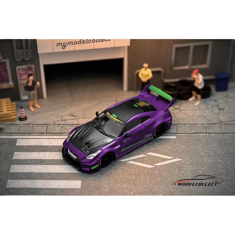 **Pre Sale** Model Collect 1:64 LBWK GTR R35 Silhouette RR Jet Green Purple Diecast Diorama Car Miniature Carros Toys