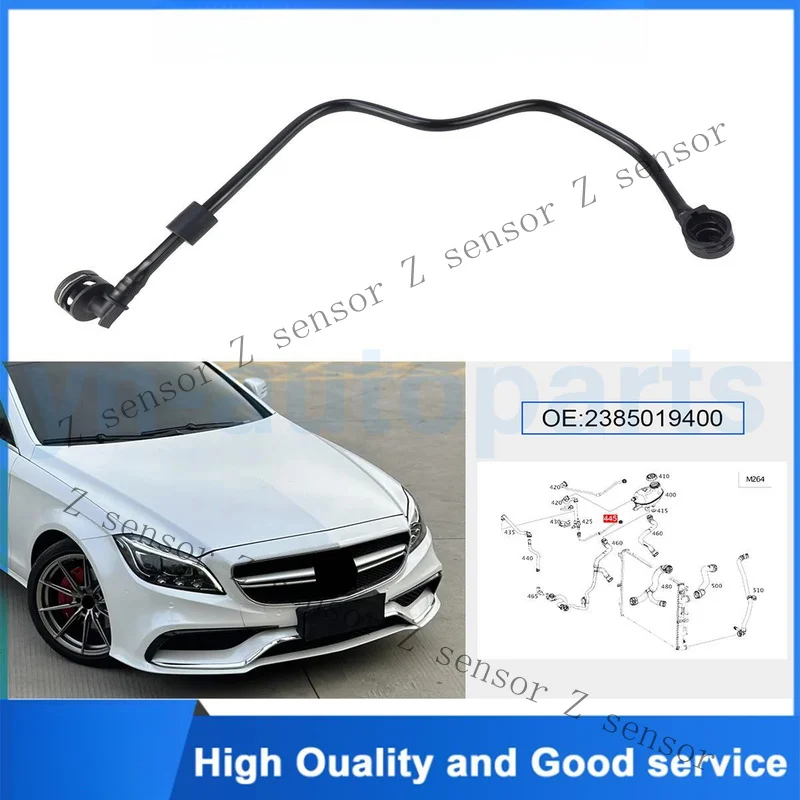 RRR+  Expansion Tank To Shut Off Valve Bleed Line Hose For Benz GLC CLS C257 W213 C253