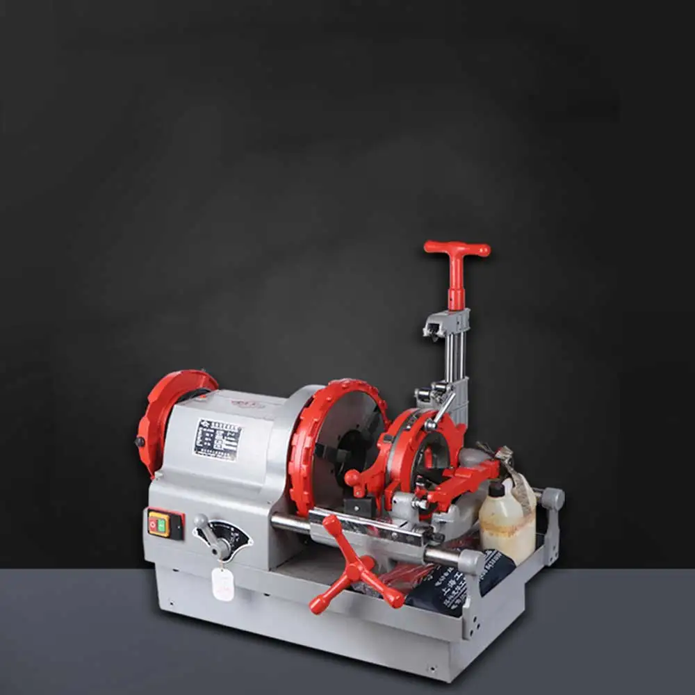 Electric Wire Threading Machine Fire Water Pipe Gas Steel Pipe Twisting Wire Fast Opening Machine 1/2"-2" Wire Machine