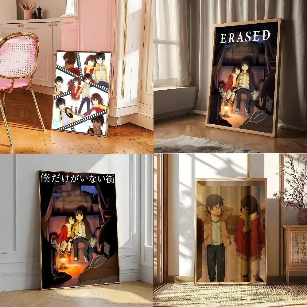 E-erased Anime Poster Posters Sticky Vintage Room Home Bar Cafe Decor Kawaii Room Decor