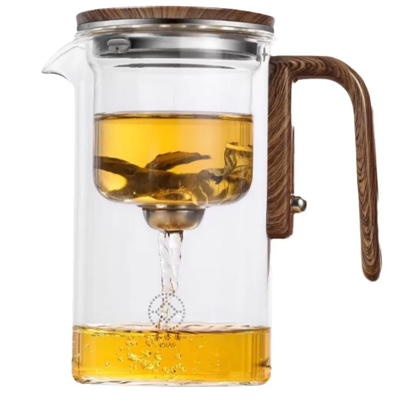 

Teapot tea separation elegant cup full glass heat-resistant filter brewing artifact Kung Fu set magnetic suction tea cup