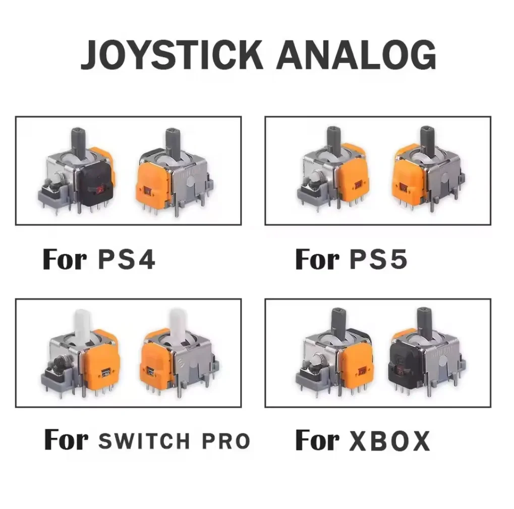 10PCS Anti-Drift Stick TMR Electromagnetic Joystick For PS5 3D Analog Sensor Module Hall Effect Thumbstick For PS4 NS Pro XBOX