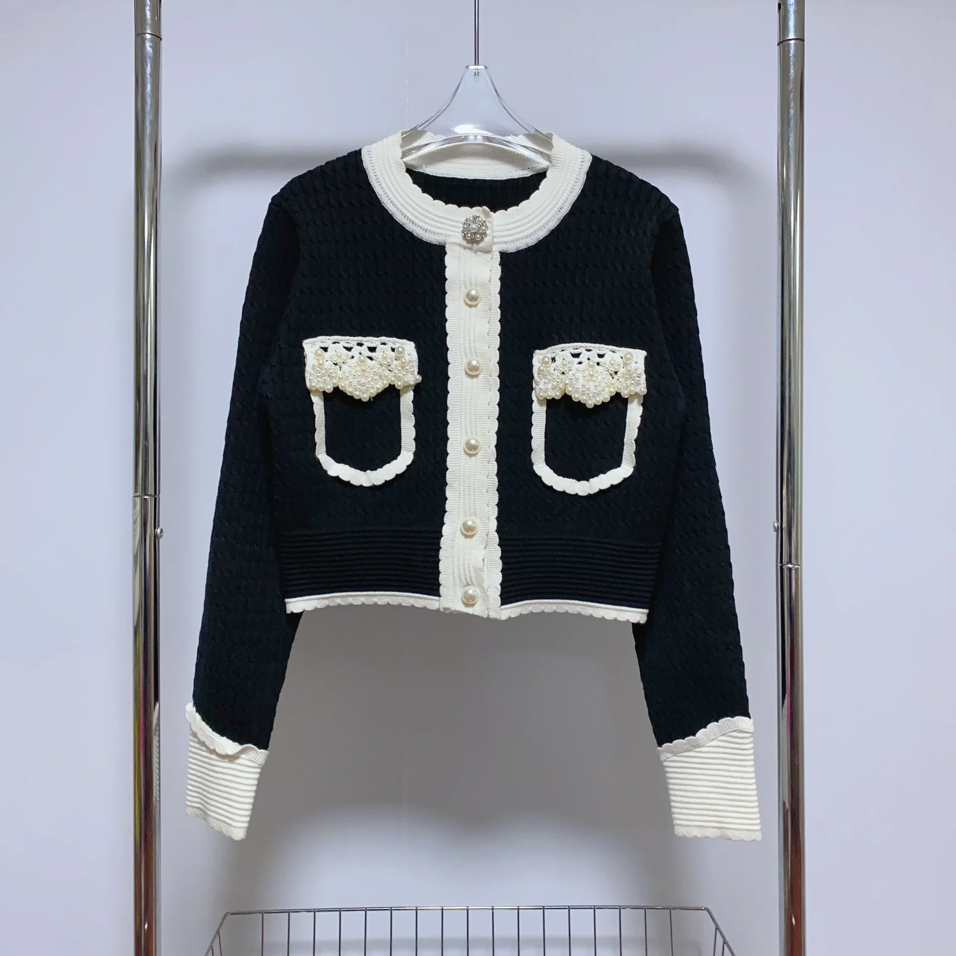 

Spring 2024 ort Knitted Sweater Women's Base Layer Top Sweet Sle Long Sve Low round Ne Red Color Blo Outerwear