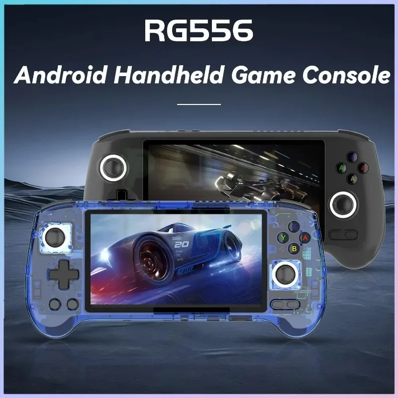 RG556 Retro Handheld Game Console 5.48 Inch AMOLED Large Screen BT5.0 Android 13 System 1080*1920 Resolution Video Player 256GB